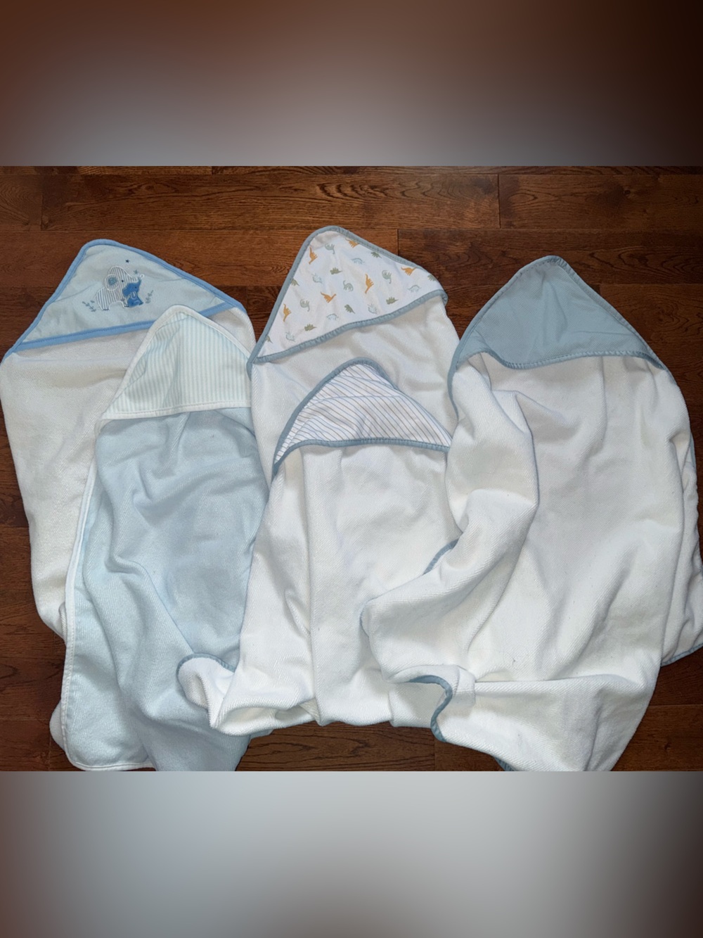 Set of 5 - baby hooded towels